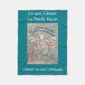 Couverture Polaire Lo que Cáncer no Puede Hacer Angel Chemo Blanche (Devant)