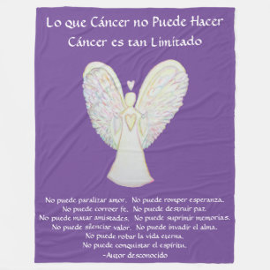Couverture Polaire Lo que cáncer no Puede Hacer Angel Chemo Blanche
