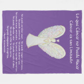 Couverture Polaire Lo que cáncer no Puede Hacer Angel Chemo Blanche (Devant (Horizontal))