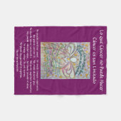 Couverture Polaire Lo que cáncer no Puede Hacer Angel Chemo Blanches (Devant (Horizontal))