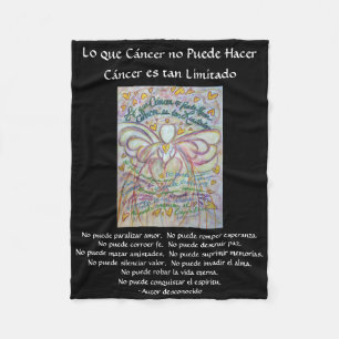 Couverture Polaire Lo que cáncer no Puede Hacer Angel Chemo Blanches