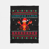 Couverture Polaire Lobster Claus Ugly Sweater For Lobster Lovers On C (Devant)
