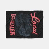 Couverture Polaire Local Egg Er Retro Chicken Funny Farmer Easter Adu (Devant (Horizontal))