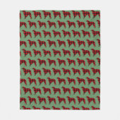Couverture Polaire Lodge Borzoi Buffalo Plaid Fleece Throw (Devant)