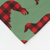 Couverture Polaire Lodge Borzoi Buffalo Plaid Fleece Throw (Coin)