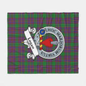 Couverture Polaire Logan Clan Badge Tartan Plaid (Devant (Horizontal))