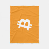 Couverture Polaire Logo Bitcoin Cryptomonnaie (Devant)