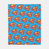 Couverture Polaire Logo classique Supergirl avec fond bleu (Devant)