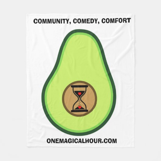 Couverture Polaire Logo d'Avocado ouvert (Devant)