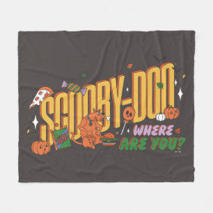 Couverture Polaire Logo de friandise d'Halloween de Scooby-Doo