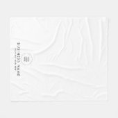 Couverture Polaire Logo De Votre Entreprise Ici Design Simple (Devant (Horizontal))