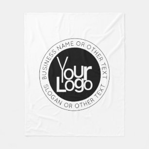 Couverture Polaire Logo d'entreprise et texte moderne simple modifiab