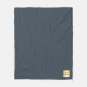 Couverture Polaire Logo d'entreprise gris charbon personnalisé cadeau (Devant)