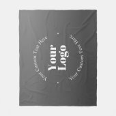 Couverture Polaire Logo d'entreprise ou design & texte modifiable (Devant)