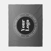 Couverture Polaire Logo d'entreprise ou design & texte modifiable (Devant)