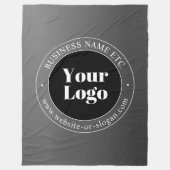 Couverture Polaire Logo d'entreprise ou design & texte modifiable (Devant)