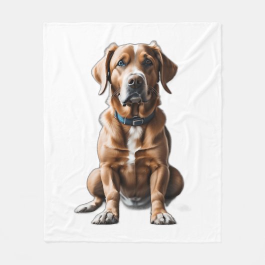 Couverture Polaire logo design t-shirt chien (Devant)