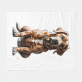 Couverture Polaire logo design t-shirt chien (Devant (Horizontal))