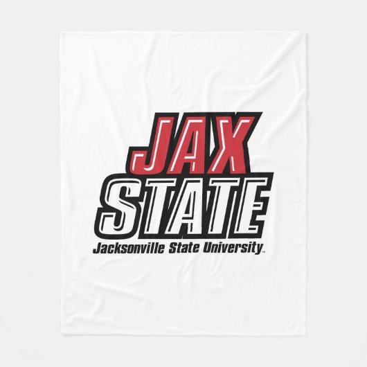 Couverture Polaire Logo d'état de Jacksonville State University JAX S (Devant)