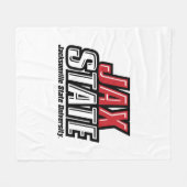 Couverture Polaire Logo d'état de Jacksonville State University JAX S (Devant (Horizontal))