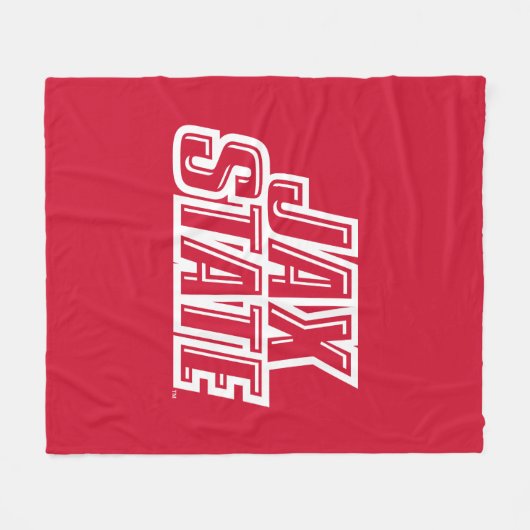 Couverture Polaire Logo d'état de Jacksonville State University JAX S (Devant (Horizontal))