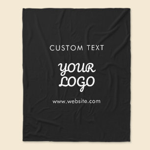 Couverture Polaire Logo et texte promotionnels modernes Couleur mod