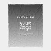 Couverture Polaire Logo et texte promotionnels modernes | Couleur mod (Devant)