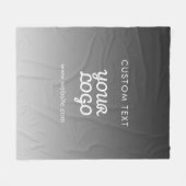 Couverture Polaire Logo et texte promotionnels modernes | Couleur mod (Devant (Horizontal))