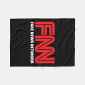 Couverture Polaire Logo Fnn Fake News Network Funny Trump (Devant (Horizontal))
