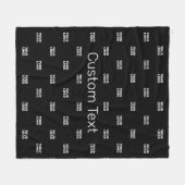 Couverture Polaire Logo moderne ou Motif design avec n'importe quelle (Devant (Horizontal))