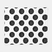 Couverture Polaire Logo Motif Entreprise Entreprise Entreprise Blanc (Devant (Horizontal))