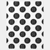 Couverture Polaire Logo Motif Entreprise Entreprise Entreprise Blanc (Devant)