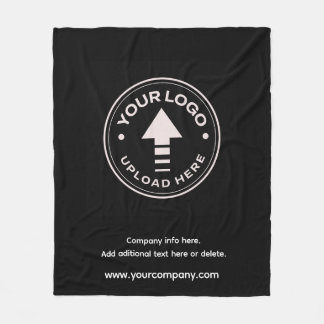 Couverture Polaire Logo promotionnel minimaliste personnalisé