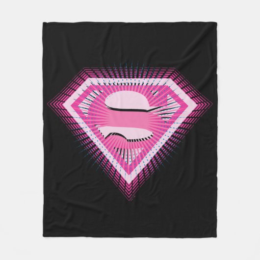 Couverture Polaire Logo Rose Supergirl (Devant)