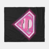Couverture Polaire Logo Rose Supergirl (Devant (Horizontal))