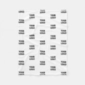 Couverture Polaire Logo simple à répéter | Blanc (Devant)