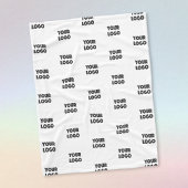 Couverture Polaire Logo simple à répéter | Blanc