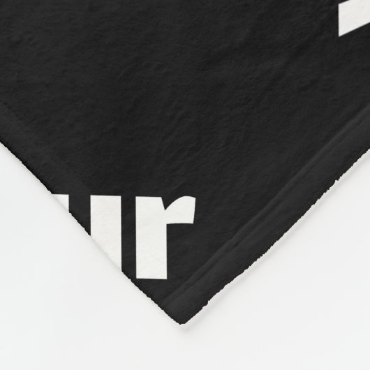 Couverture Polaire Logo simple à répéter | Noir (Coin)