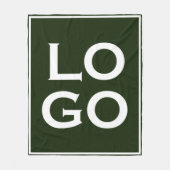 Couverture Polaire Logo sur mesure de l'entreprise ou de l'entreprise (Devant)