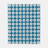 Couverture Polaire Logo unique ou Motif d'image | Bleu (modifiable) (Devant)