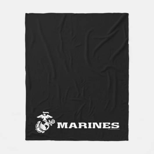 Couverture Polaire Logo USMC - Blanc (Devant)