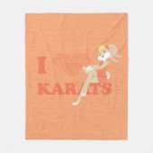 Couverture Polaire Lola Bunny I Heart Karats (Devant)