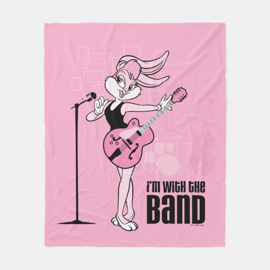 Couverture Polaire Lola Bunny Je suis avec le groupe (Devant)