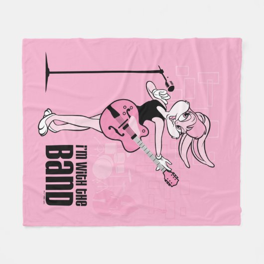 Couverture Polaire Lola Bunny Je suis avec le groupe (Devant (Horizontal))