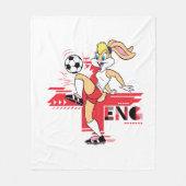 Couverture Polaire Lola Bunny Team England Soccer Graphic (Devant)