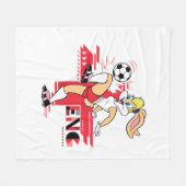 Couverture Polaire Lola Bunny Team England Soccer Graphic (Devant (Horizontal))