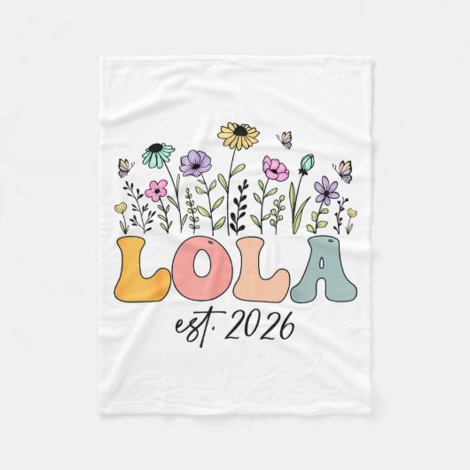 Couverture Polaire Lola Est. 2026 Wildflower Promoted To Lola (Devant)