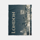 Couverture Polaire Londres Skyline Panorama Urbain Souvenir Cadeau (Devant)