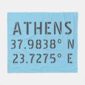 Couverture Polaire Longitude de la latitude d'Athènes (Devant (Horizontal))