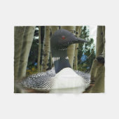 Couverture Polaire Loon sauvage (Devant (Horizontal))